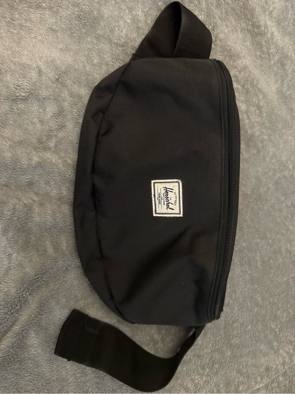 Herschel Supply Company Black Waist Pack with Logo Patch